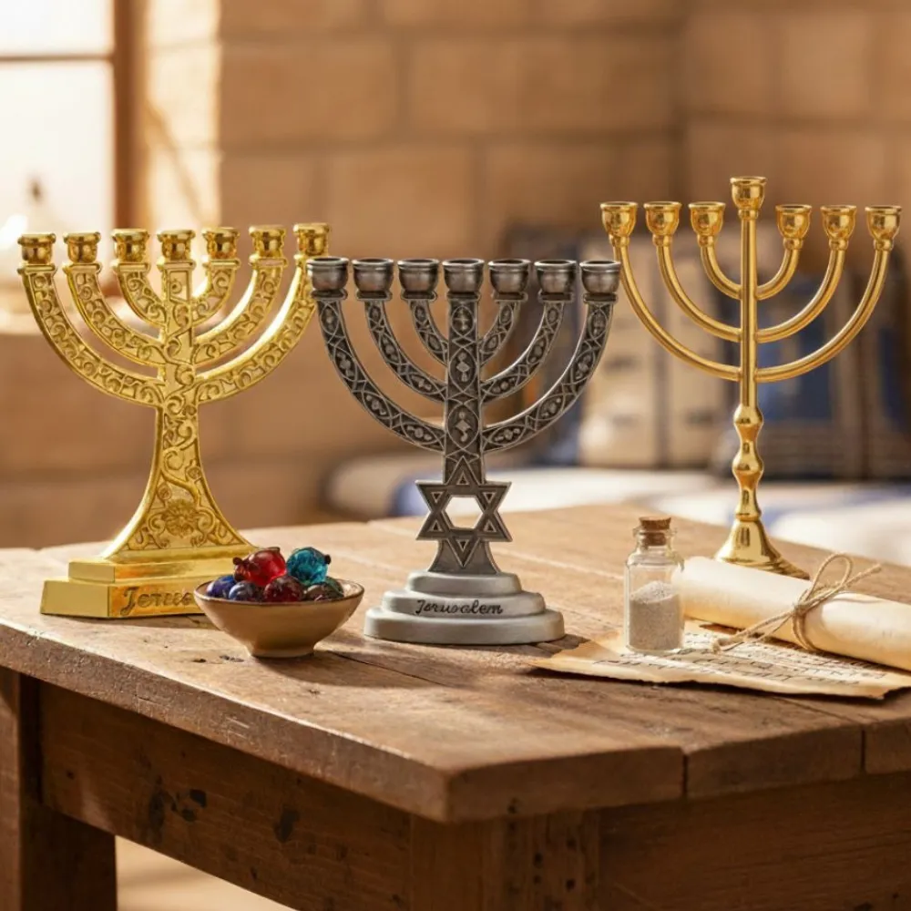 חנוכייה ב 3 צבעים