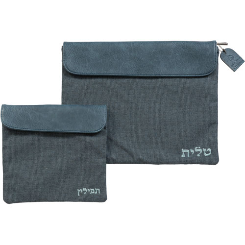 סט כיסוי טלית ותפילין מעוצב עם כיסים נוחים, מתאים לשימוש יומיומי ולמתנה מרגשת.