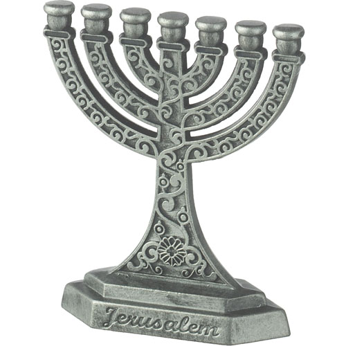 מנורה 7 קנים גימור פיוטר 6 ס"מ